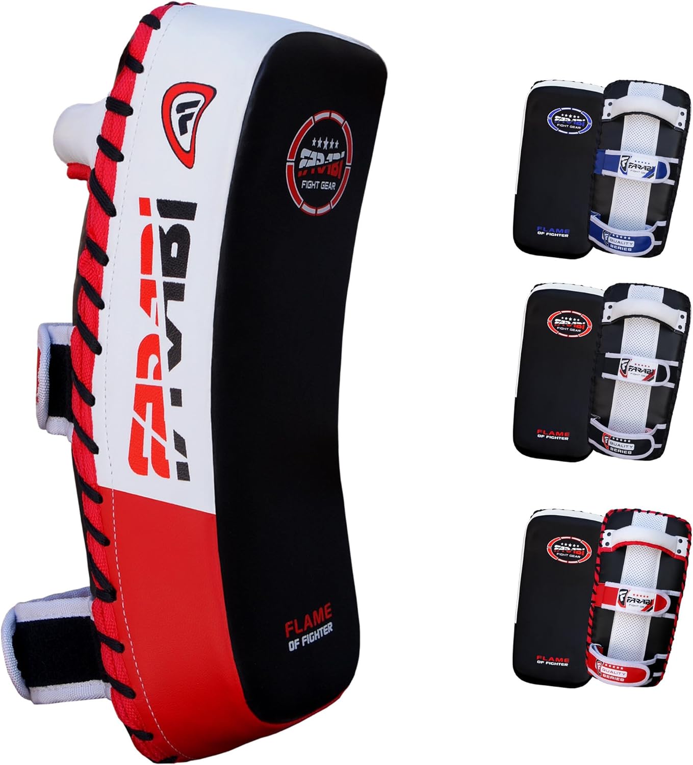Farabi Sports Thai pad, Kickboxing Kick pad, Kick Training Strike Shield MMA Muay Thai Curved X 1 : Sports & Outdoors