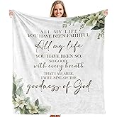 XINCEYWJ Christian Blanket, Bible Verse Goodness of God Religious Scripture Throw Blankets Gifts for Bed Couch Bedroom Living Room Decor, Christian Gifts for Women, 50x60 Inches