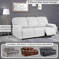 ULTICOR Squared Jacquard Design 8-Pieces Recliner