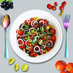Rainbow Dinner Forks and Spoons Silverware