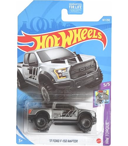 Hot Wheels 2017 HW Trucks Ford F-150 Raptor - White Diecast Car #129/365 - View #9