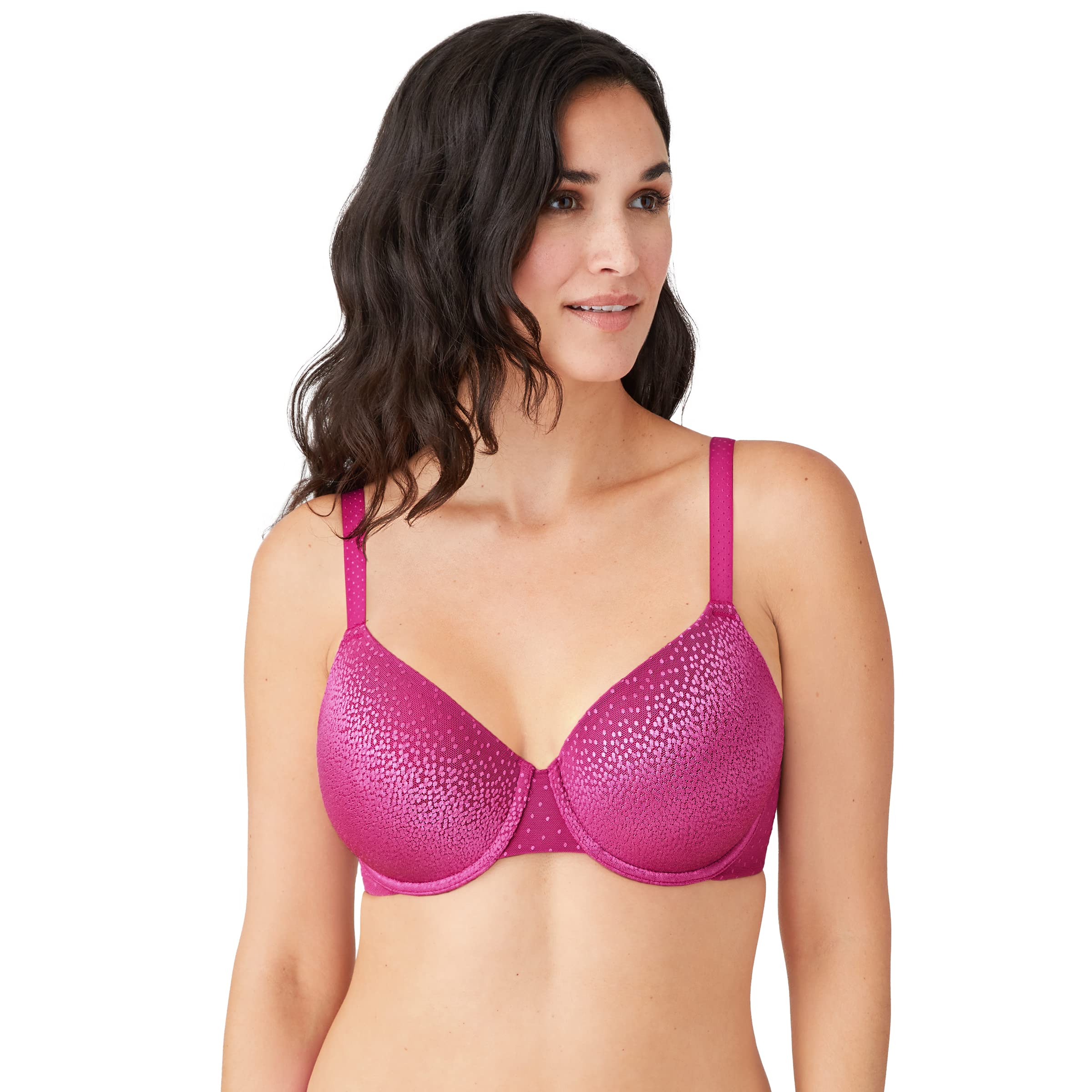 Wacoal Women’s Back Appeal Lightly Padded Full Coverage T-Shirt Bra, 853303, Festival Fuchsia, 32D