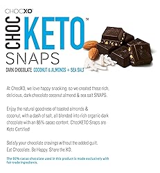ChocKETO Dark Chocolate Coconut Snaps with Almonds