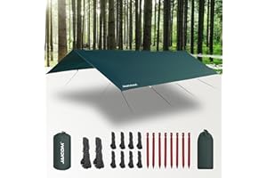 JAICOM Waterproof Camping Tarp - 10X16.4ft Hammock Rain Fly, Ultralight & Portable & UV Protection Backpacking Tarp, Multifunctional for Outdoor Adventure, Hiking, Tent, Hammock