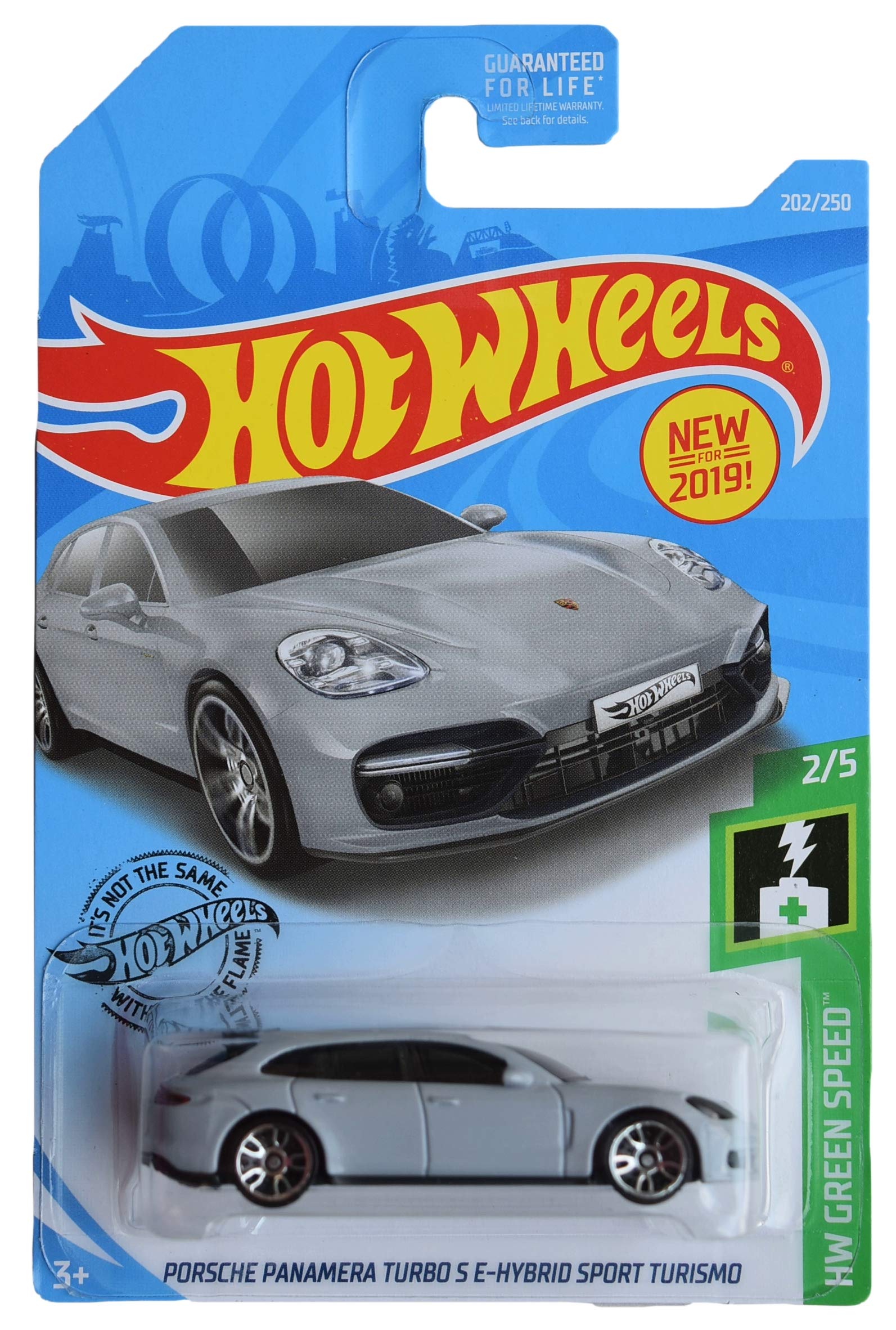 Hot Wheels Green Speed Series 2/5 Porsche Panamera Turbo S E Hybird Sport Turismo 202/250, Grey (Long Card)