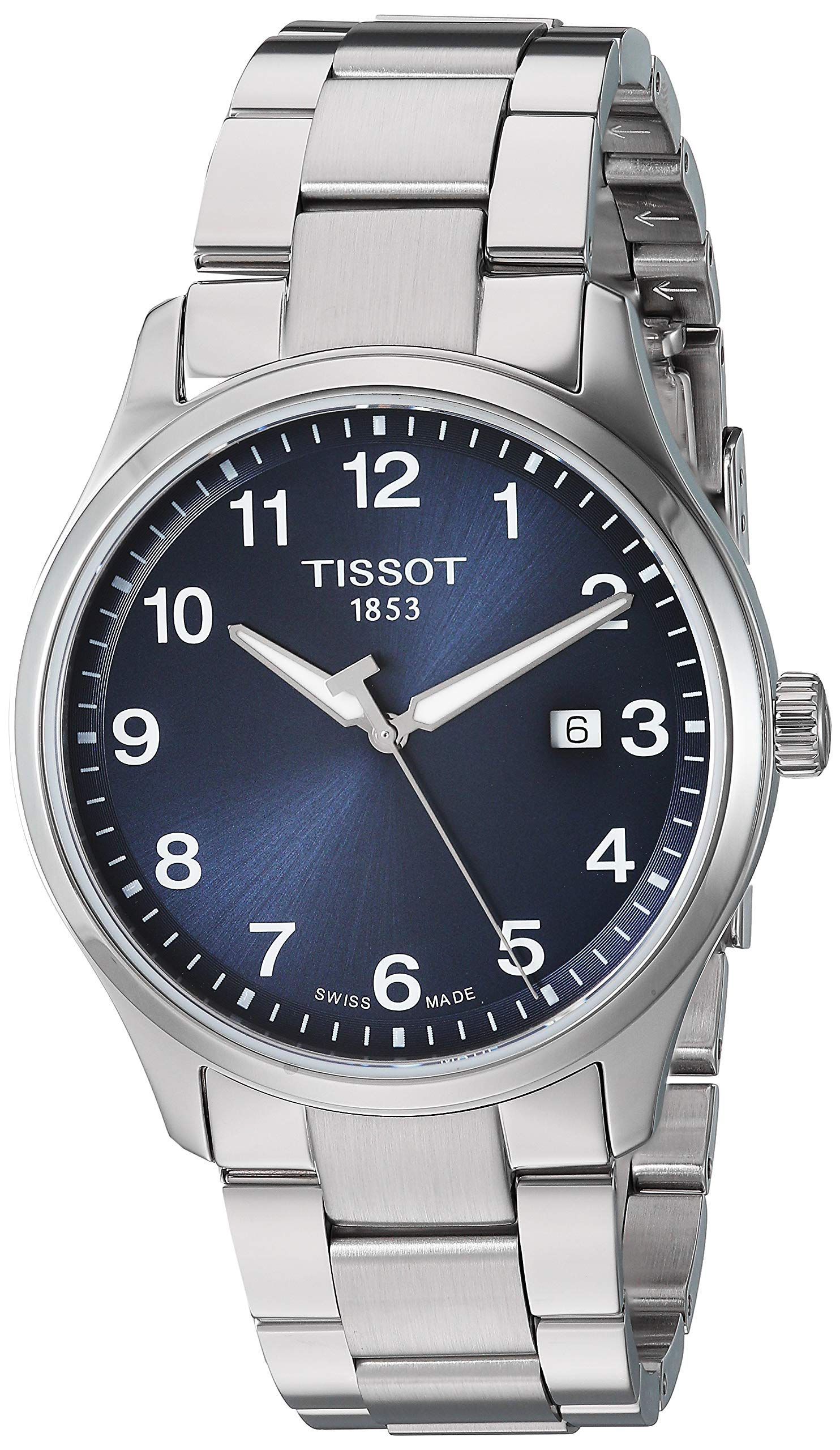 Tissot reloj casual de acero inoxidable Gent XL para hombre gris T1164101104700