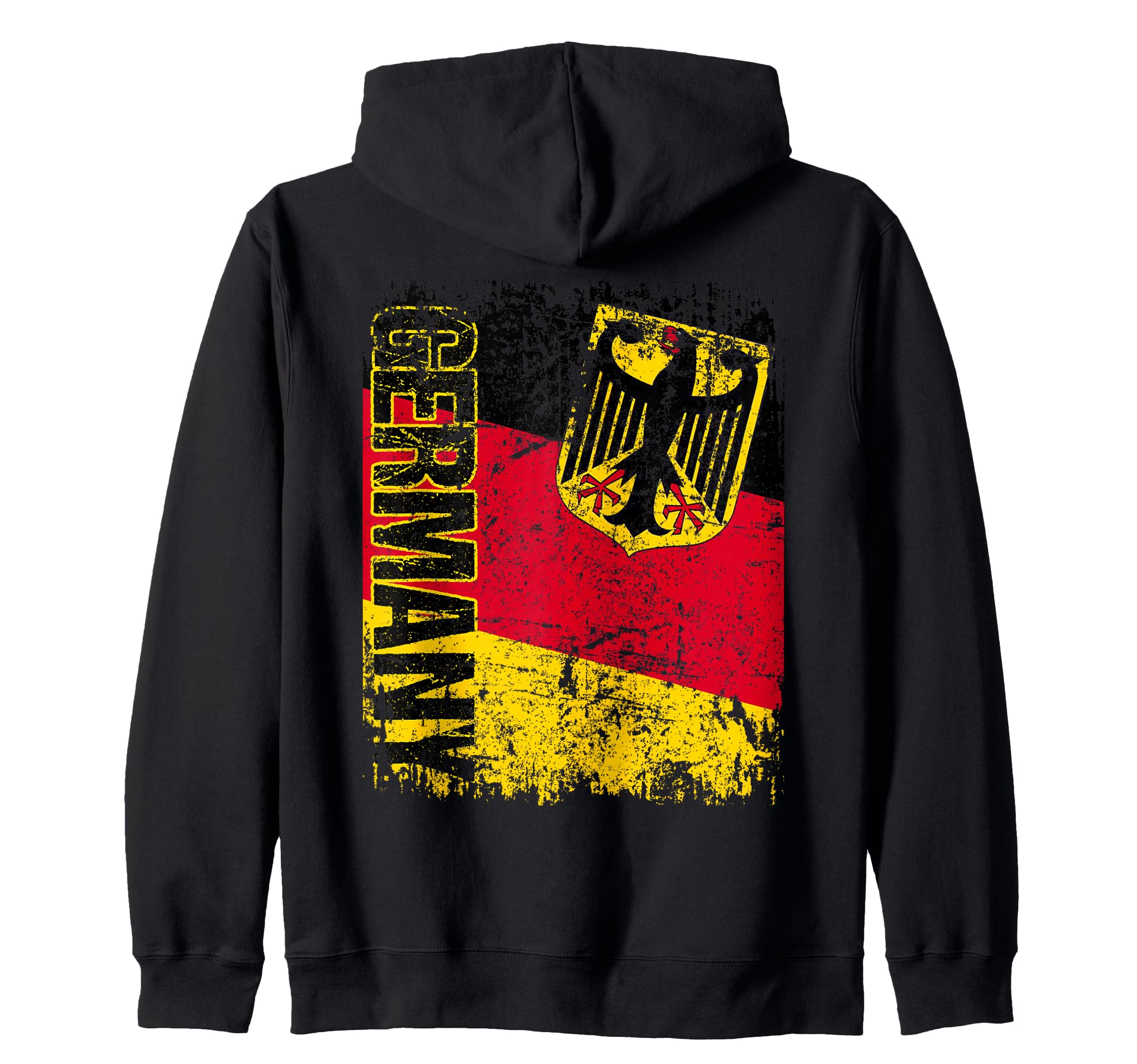 GERMANY Flag Vintage Distressed GERMANY Zip Hoodie