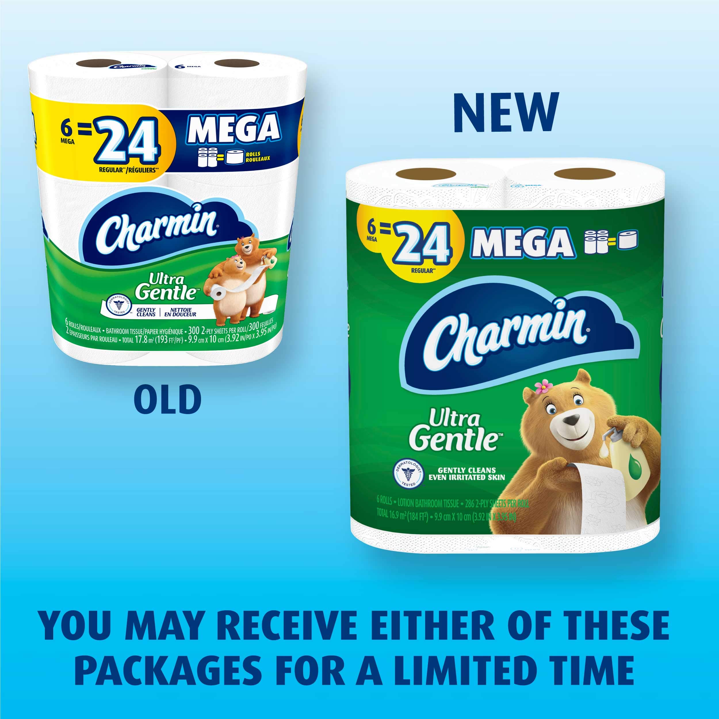Galleon Charmin Ultra Gentle Toilet Paper, 18 Mega Rolls = 72 Regular