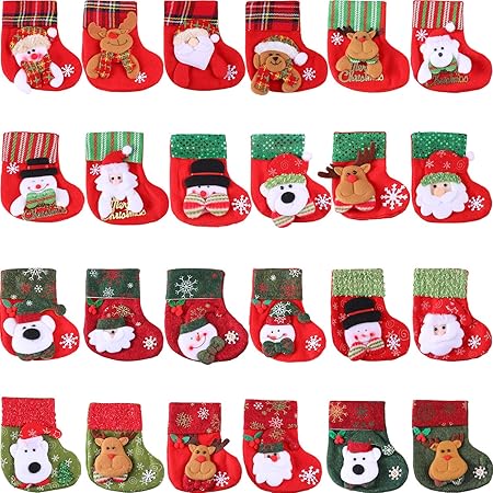 24 Pieces Mini Chaussettes De Noel 3d Pere Noel Bonhomme De Neige Detenteurs D Argenterie Petits Chaussettes De Noel De Cadeaux Et Sacs De Traiter Chaussettes De Noel Suspendues Amazon Fr Cuisine Maison 24 Pieces Mini Chaussettes De Noel 3d Pere Noel Bonhomme De Neige Detenteurs D Argenterie Petits Chaussettes De Noel De Cadeaux Et Sacs De Traiter Chaussettes De Noel Suspendues Amazon Fr Cuisine Maison