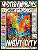 Night City Mystery Mosaic Color by Number: 50