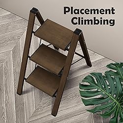 Taranta 3 Step Ladder,Aluminum Lightweight Folding