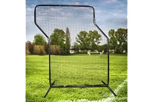 Baseball Softball Screen, Pitching Screen, 7x5ft Z Screen Baseball, Baseball Softball Screen, Heavy-Duty Steel Z Frame Pitchi