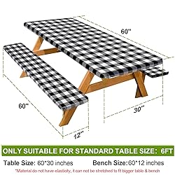 Picnic Table Cover with Bench Covers Camping