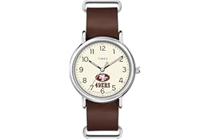 Timex Tribute Men's NFL Weekender 40mm Quartz Leather Strap