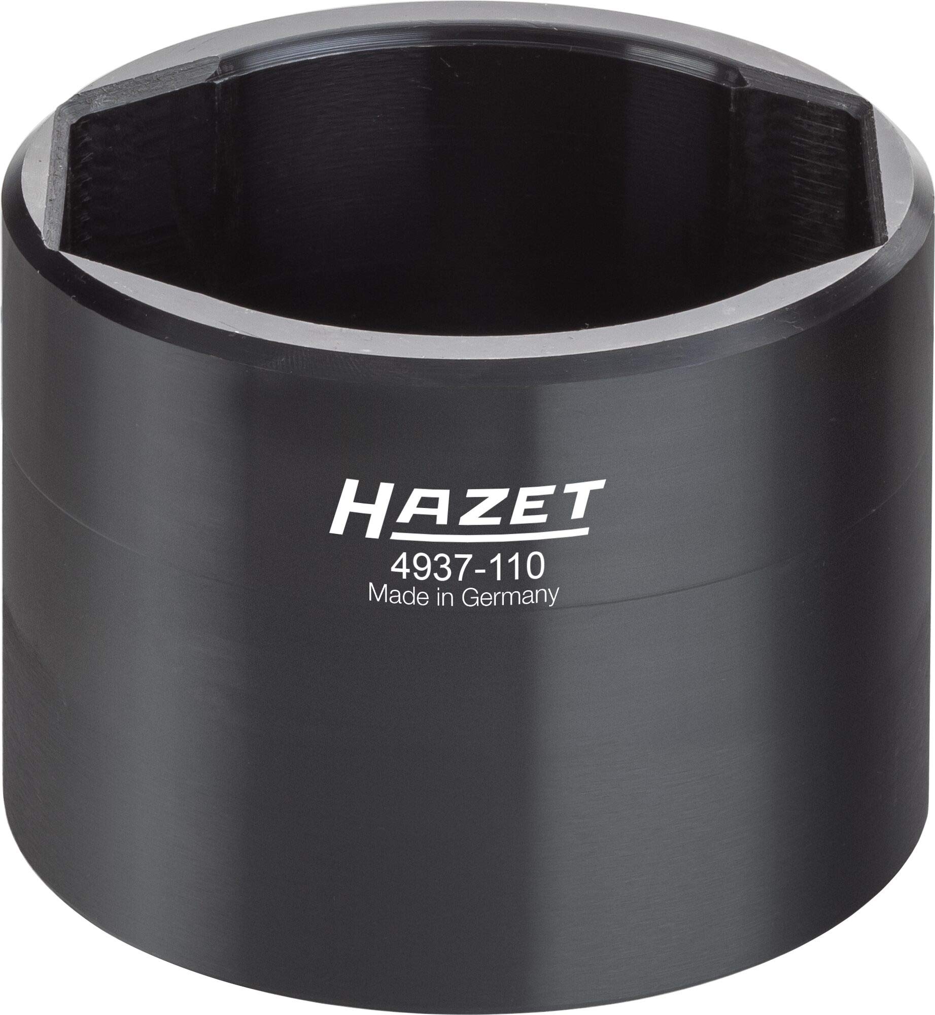 HAZET 4937-110 25 mm Square Hollow Commercial Vehicle Hub Cap Socket - Burnished