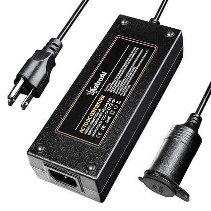 AstroAI Convertidor de CA a CC, 10 A, 120 W, 110 - 220 V a 12 V,