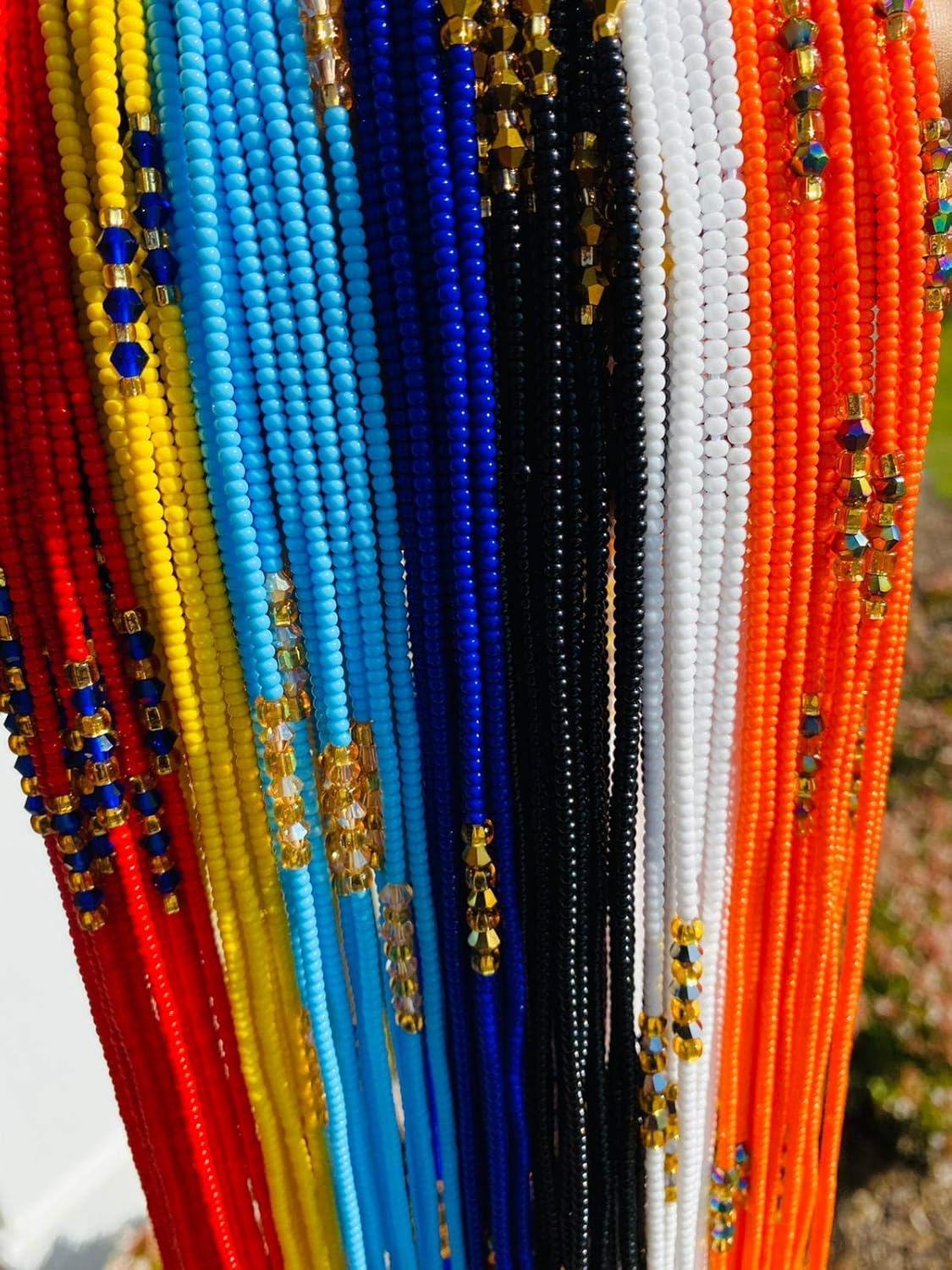 Czech Waist Beads, Weightloss tracker, Tummy Beads
