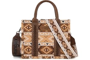 Wrangler Aztec Tote Bag for Women Boho Shoulder Purses and Handbags