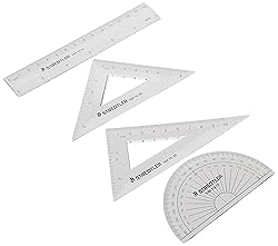 STAEDTLER Math Set - 4 pc Geometry Kit for Students