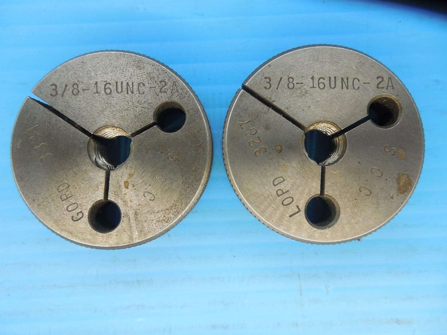 Thread Ring Gage 3 8 16 Unc 2a Thread Ring Gauge Go Nogo