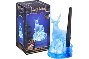 Paladone Harry Potter Deer Patronus Light with Wand Remote Control, Officially Licensed Wizarding World Merchandise, Battery Powered Collectible Gift, Home Décor