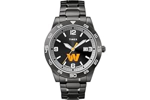 Timex Tribute Men's NFL Acclaim 42mm Watch - Washington Commanders with Black Stainless Steel Expansion Band