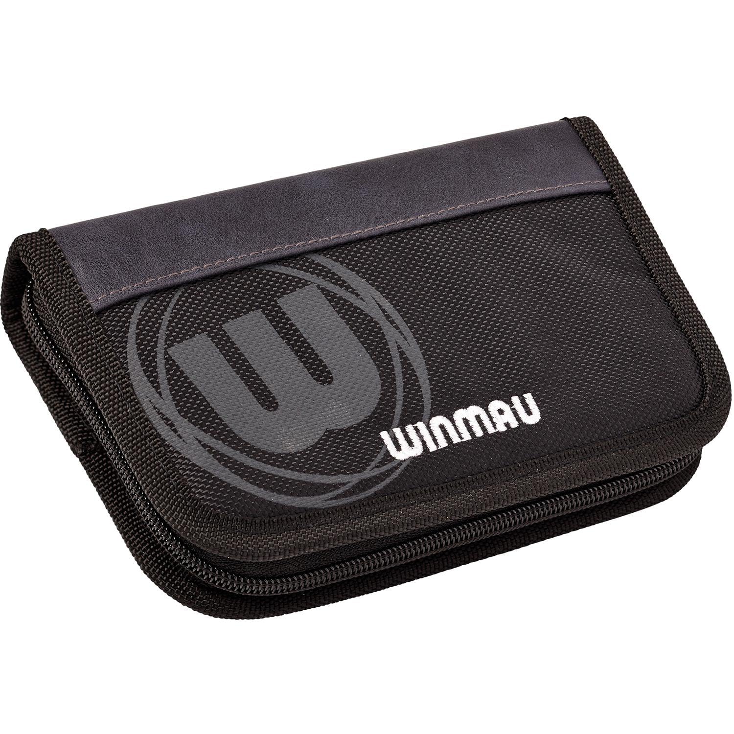WINMAU Urban-Pro Darts Case in Black - Holds 2 Sets of Assembled Darts | 17 Compartments |Stylish Branded Accessories |Durable Carry Case | Compact & Versatile Storage Organizer