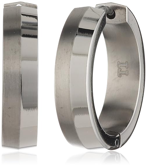 Pure Grey Damen-Creolen Titan 3013