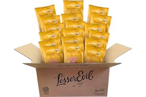 LesserEvil Organic Popcorn, Himalayan Gold, .88 Ounce, 18 Count