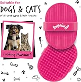BUGALUGS Bath Brush for Dogs & Cats – Wet or Dry Use (Pink, 2 Pack) view 8