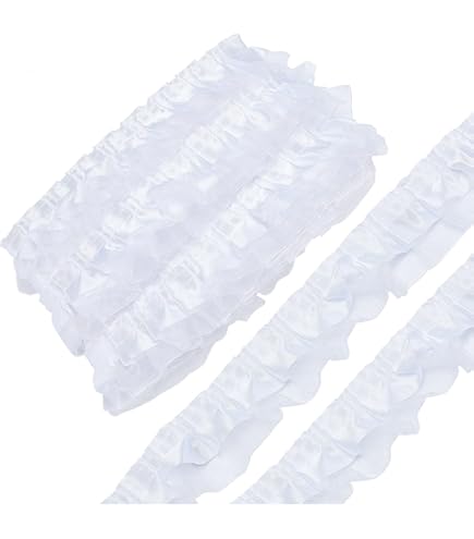 Tissus,Ruban De Dentelle De Perles Blanches Noires, 1yard-lot, Bordure De Tissu Rubans De Perles