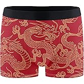 visesunny Men's Boxer Briefs Underpants Soft Breathable Cute Underwear with Stretch Waistband Rayon