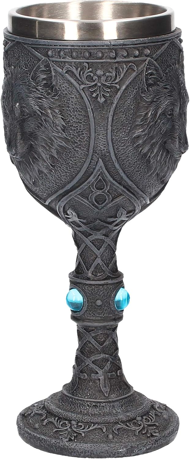 Nemesis Now U2501G6 Night Wolf Goblet Goblet 23cm Black - Image 5