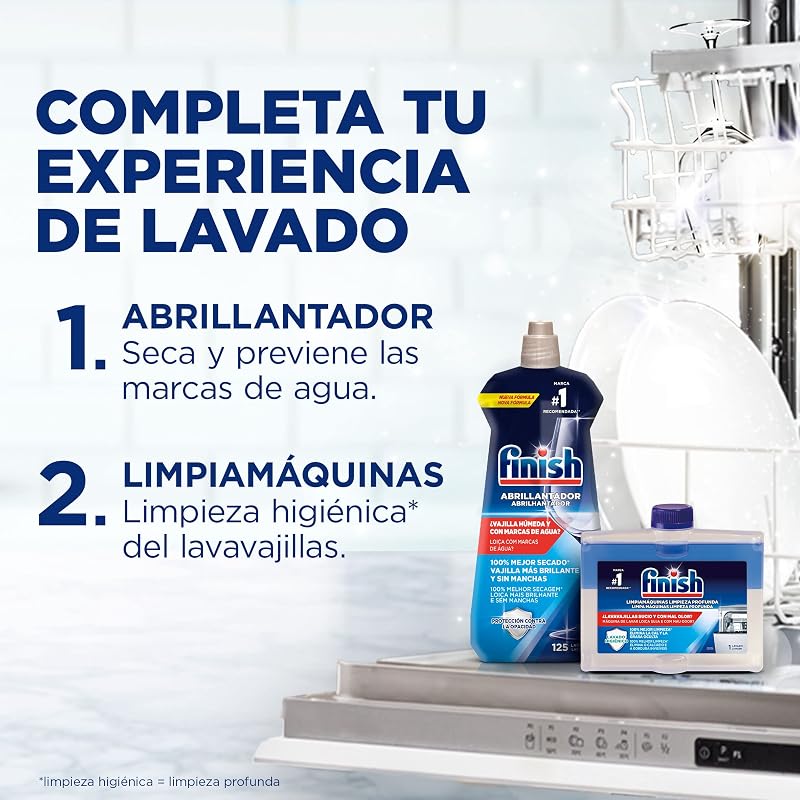 Finish all in 1 max power gel gel detergente brilho e proteção para máquina de lavar louça, 50 doses