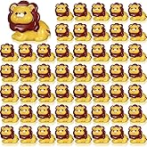 Threehoney 50 Pcs Mini Resin Lion Miniature Lion Figurines Bulk Adorable Garden Accessories for Micro Landscape Ornaments Home Decor Bookcase Living Room Scenes Kit
