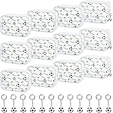 24 Pieces Soccer Team Gifts Cosmetics Bag with Soccer Keychain, Soccer Makeup Bag Accessories for Makeup Bags Clear PVC Portable Makeup Bags Toiletry Zipper Pouch for Women, Girls, Team Player(12 Set)