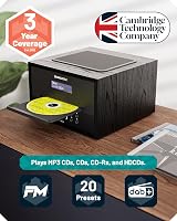 MAJORITY DAB400 Bluetooth DAB+ Radio CD Player 40W Oak/Remote view 3