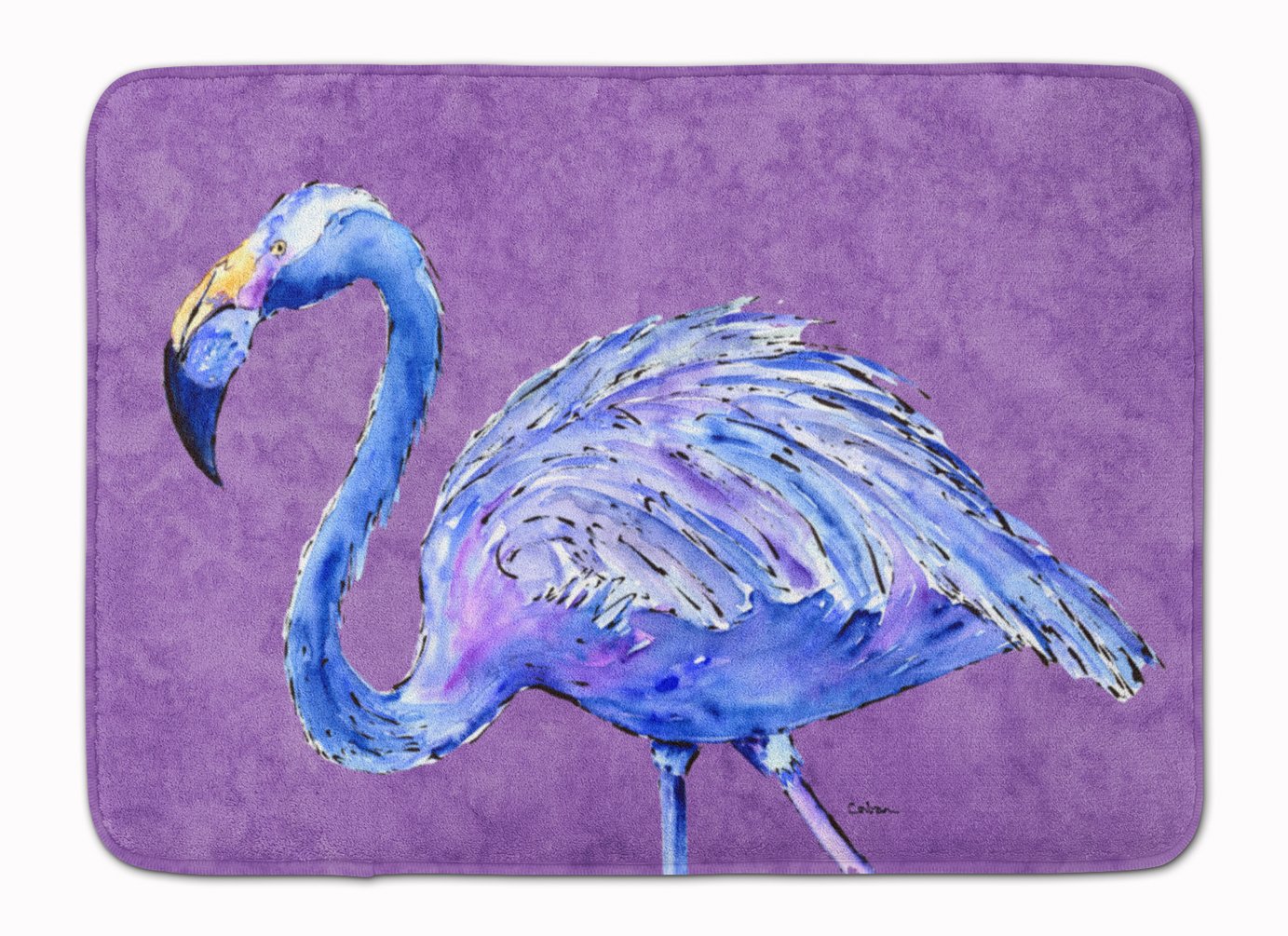 Caroline's Treasures Flamingo on Purple Floor Mat, Multicolor, 19 inches x 27 inches