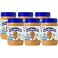 Peanut Butter & Co. Simply Crunchy No Sugar Added Peanut Butter, Non-GMO Project Verified, Gluten Free, Vegan, 16 Oz (Pack of