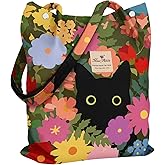 Miss Adola Corduroy Tote Bag for Women - Reusable Totes with Pocket & Buckle Cute Aesthetic Shoulder Bag for Work Travel