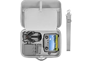 FPVtosky Carrying Case for DJI Mini 5 Pro, Portable Hard Shell Travel Case for DJI Mini 5 Pro Fly More Combo, PU Leather Stor