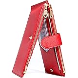 FEITH&FELLY Wallets for Women Bifold Multi Credit Card Holder RFID Blocking with Zipper Pocket Purse