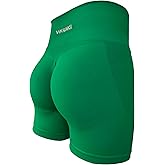 ViKiUiKi Women's Seamless Tummy Control High Waisted Biker Shorts Yoga Gym Workout Spandex Butt Lifting Shorts for Women