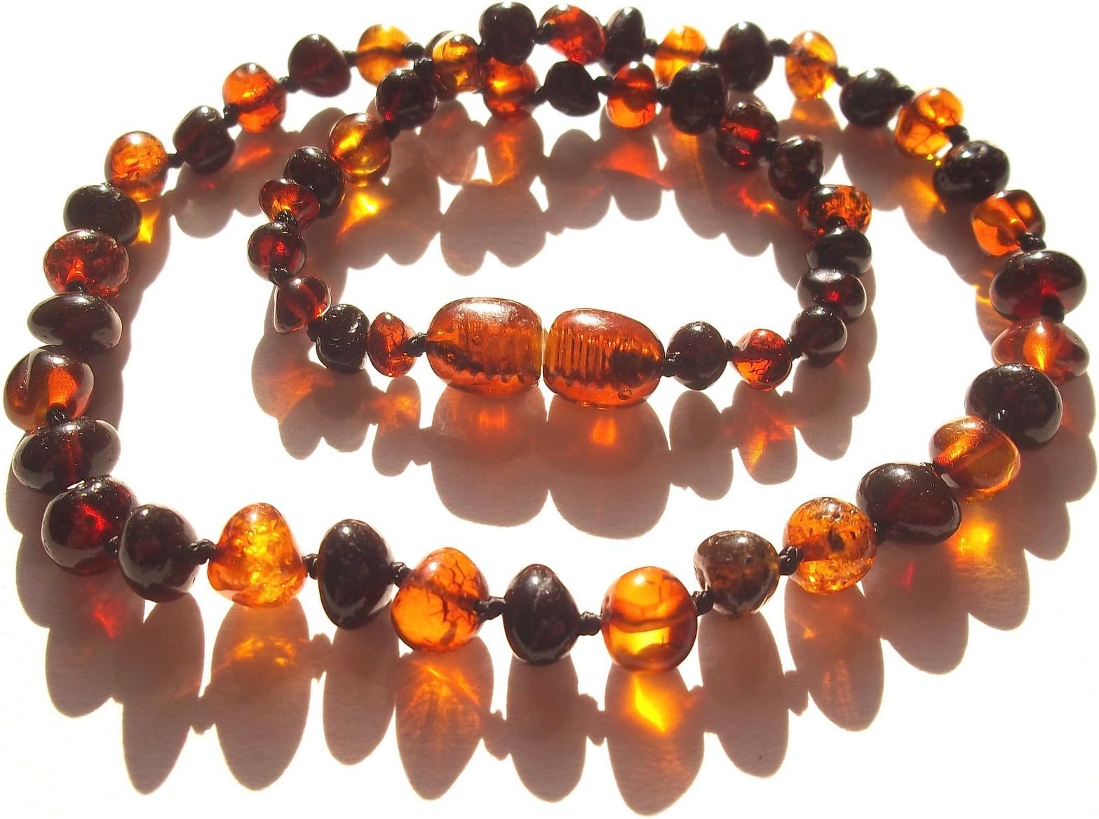 Premium Baltic Amber Necklaces - Highest Quality Certified Genuine Baltic Amber Beads - various sizes from 29 to 46 cm - 100 Days 100% Satisfaction, Money-Back Guarantee.