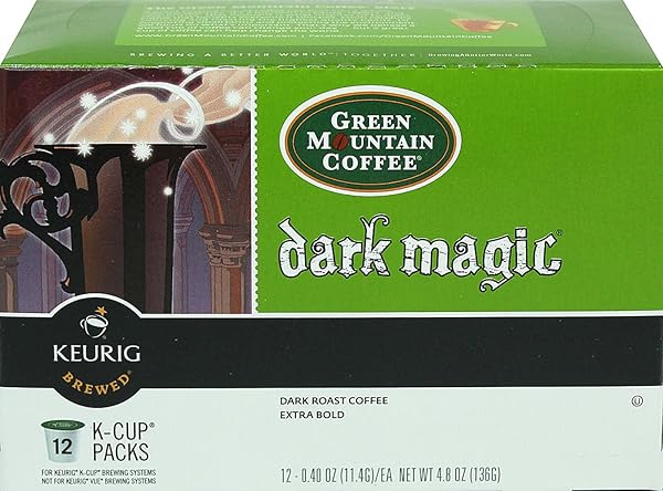 GREEN MOUNTAIN COFFEE DARK MAGIC, KEURIG K-CUPS, 12 COUNT (PACK OF 6)