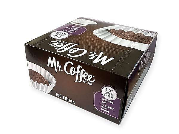MR. COFFEE 4-CUP COFFEE FILTERS, 100 COUNT (PACKAGE MAY VARY)