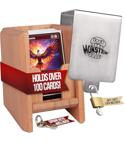 Amazon.com: Monster Secret Misdirection Wooden TCG Deck Box - 60