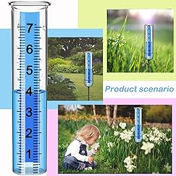 Rain Gauge Replacement Tube Glass, 2 Pcs 7 inch