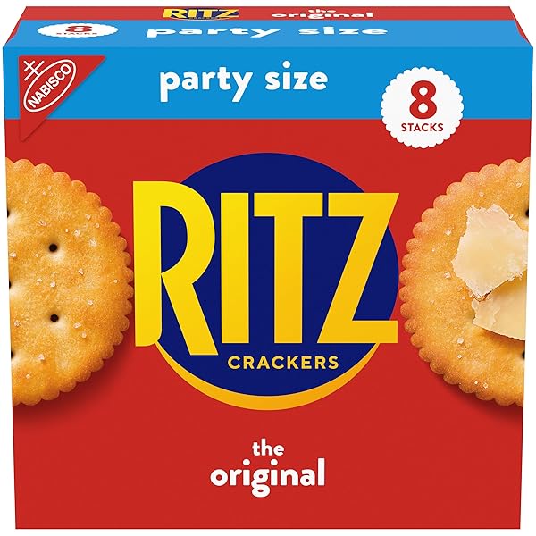 RITZ ORIGINAL CRACKERS, SNACKS FOR KIDS AND ADULTS, LUNCH SNACKS, PARTY SIZE, 27.4 OZ