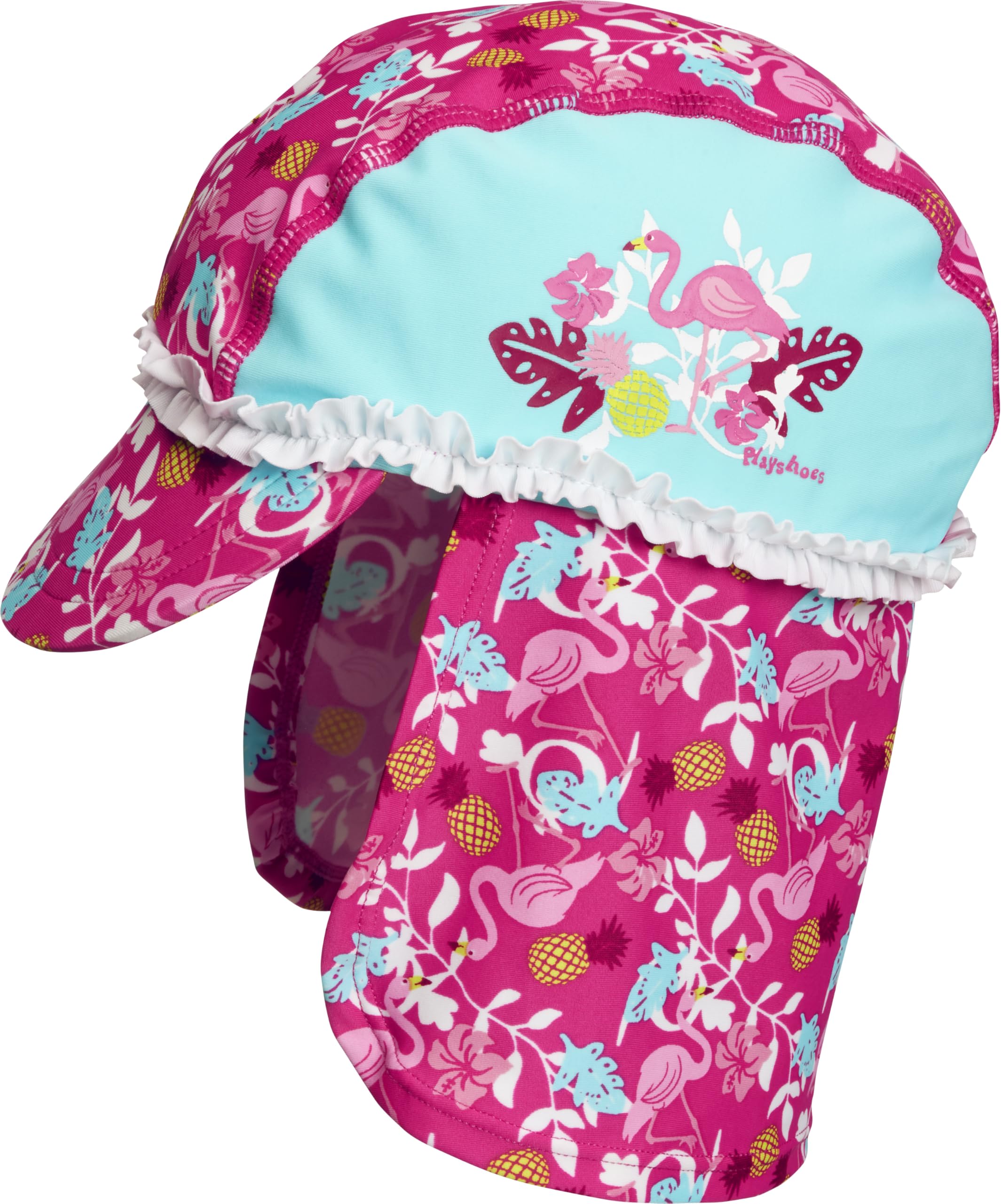 Playshoes Girls UV protection flamingo hat 461208, 15 - Turquoise, 49